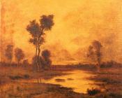 A River Landscape - 里昂·莱歇